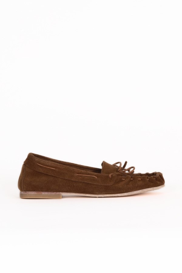 BROWN SUEDE BALLERINAS WOMEN