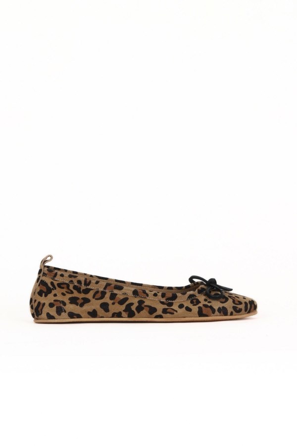 LEOPARD SUEDE BALLERINAS WOMEN