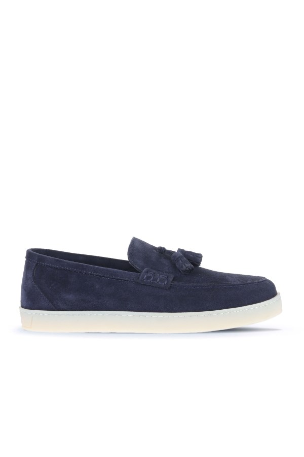 NAVY SUEDE CASUAL MEN