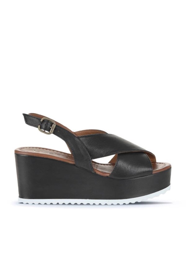 BLACK DOUCHE SANDALS WOMEN