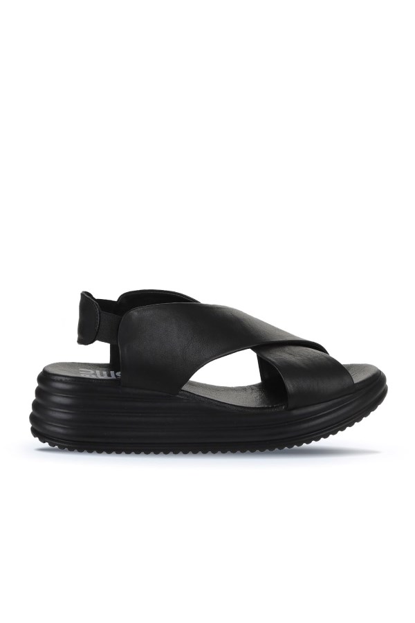 BLACK DOUCHE SANDALS WOMEN