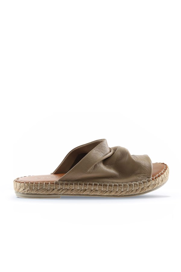 MOUTON - TAUPE ESPADRILLE SLIPPERS WOMEN