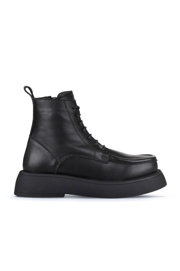 BLACK FLATS BOOTS WOMEN