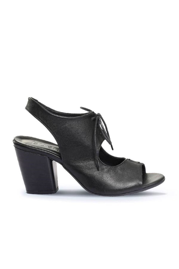 BLACK HIGH HEEL SANDALS WOMEN