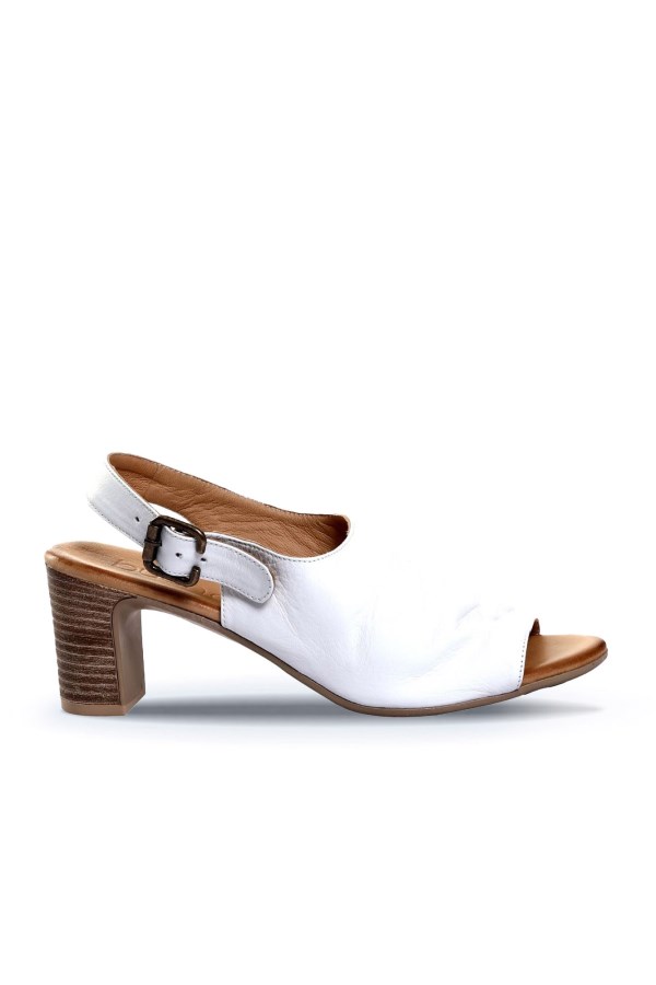 WHITE HIGH HEEL SANDALS WOMEN