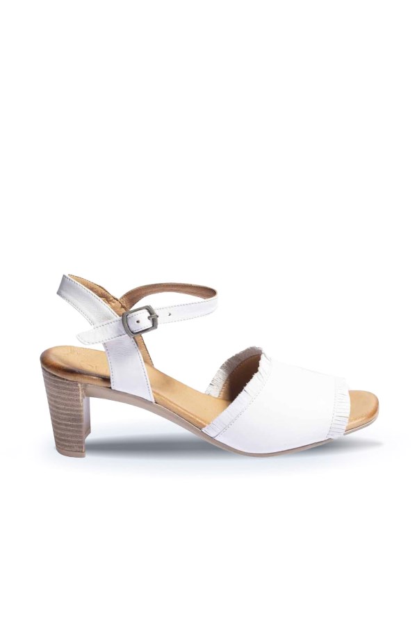 WHITE HIGH HEEL SANDALS WOMEN
