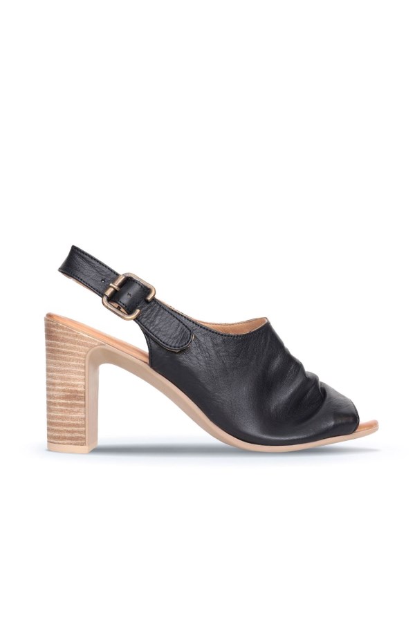 BLACK HIGH HEEL SANDALS WOMEN