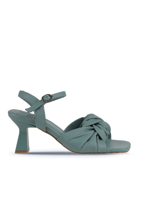 NILE - GREEN HIGH HEEL SANDALS WOMEN