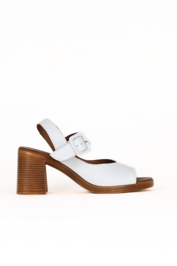 WHITE HIGH HEEL SANDALS WOMEN