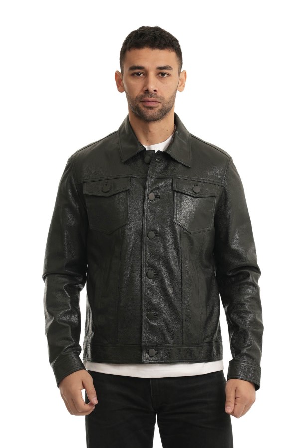 BLACK LEATHER JACKETS MEN