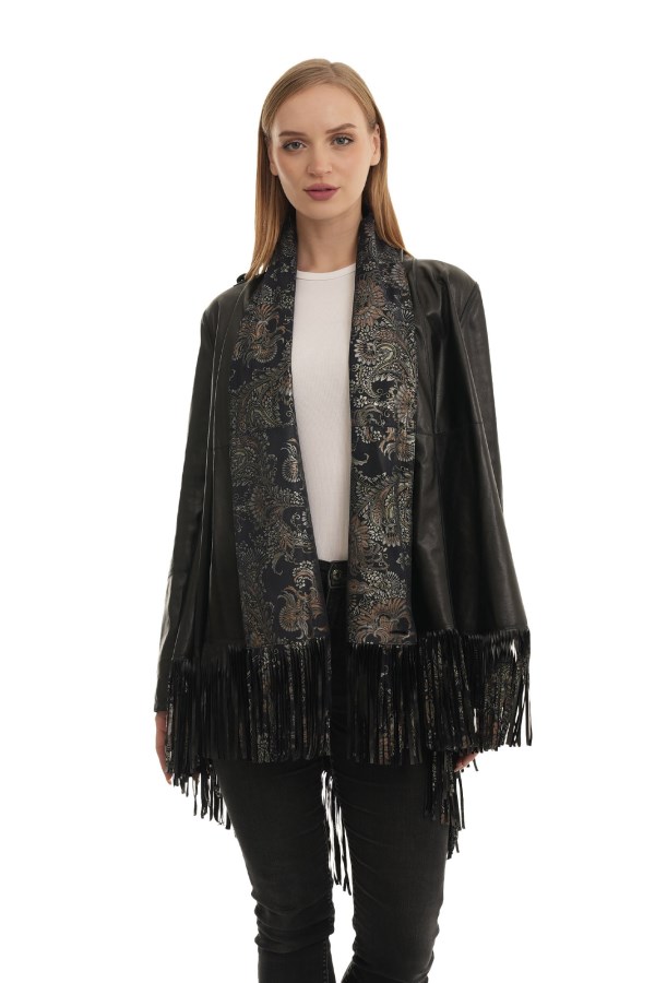 NAVY LEATHER JACKETS WOMEN