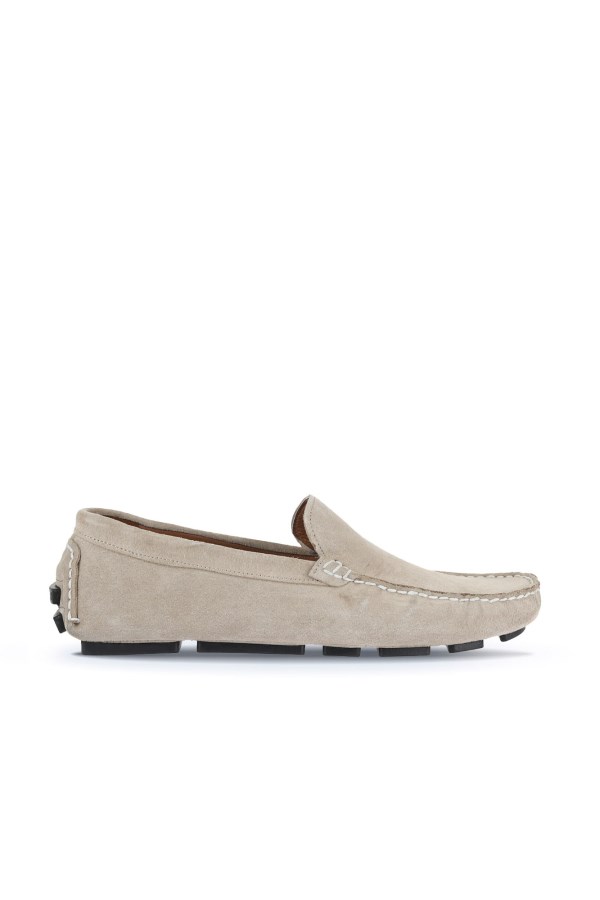 BEIGE SUEDE LOAFER MEN