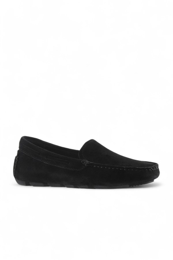 BLACK SUEDE LOAFER WOMEN
