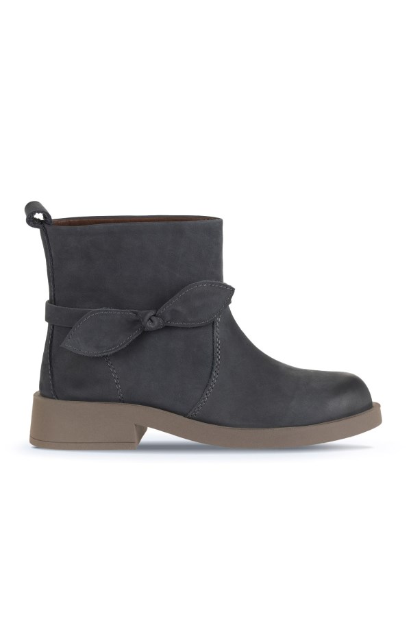 GRIGIO NUBUCK HIGH HEEL BOOTS WOMEN