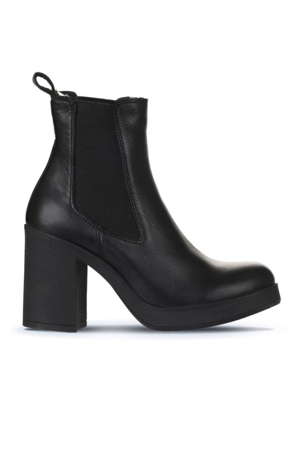BLACK HIGH HEEL BOOTS WOMEN