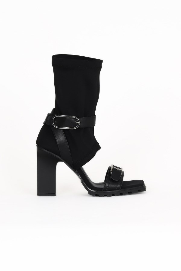 BLACK HIGH HEEL BOOTS WOMEN