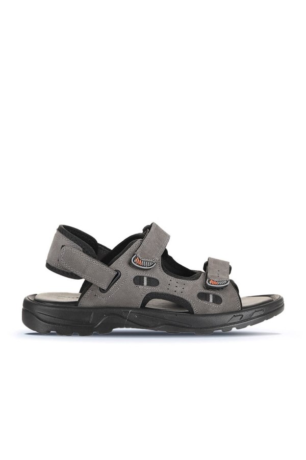 GREY NUBUCK SANDALS MEN