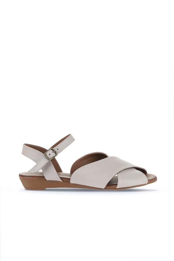 SILVER GREY SANDALS WOMEN