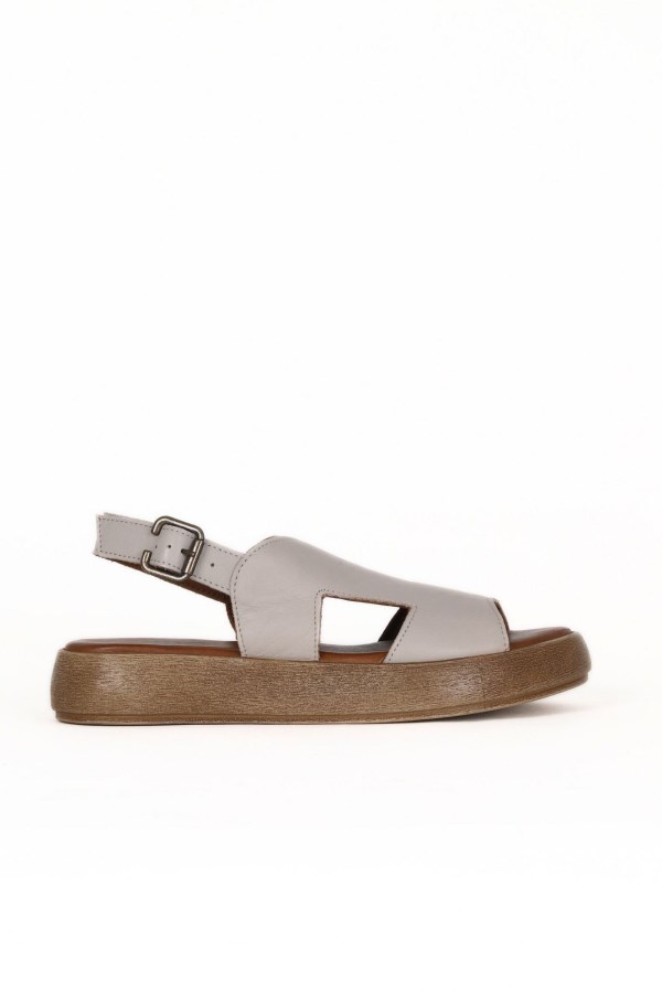 SILVER GREY SANDALS WOMEN