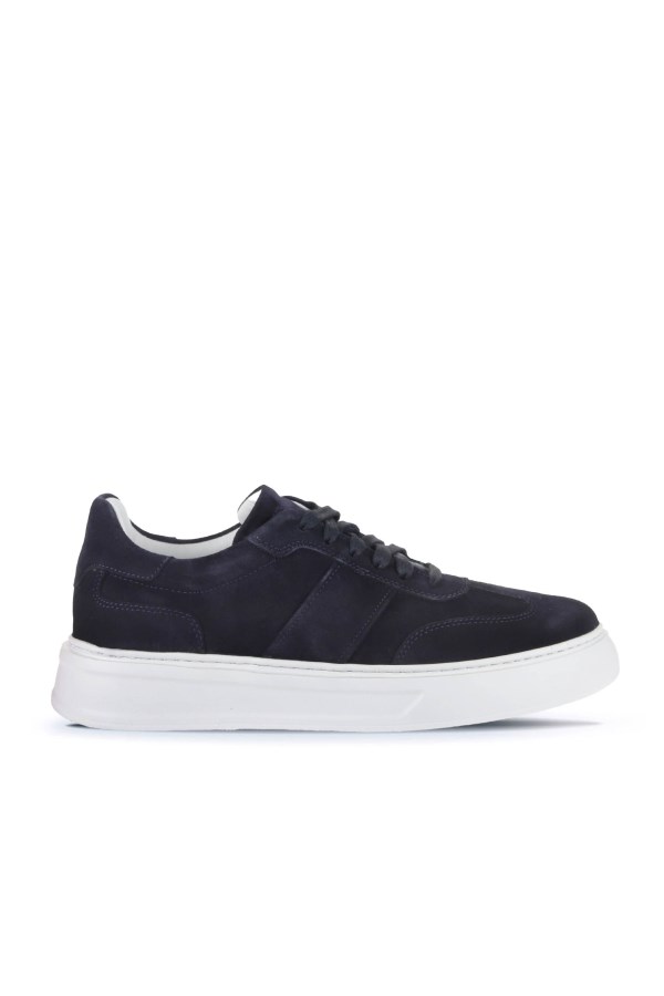 NAVY SUEDE SNEAKERS MEN