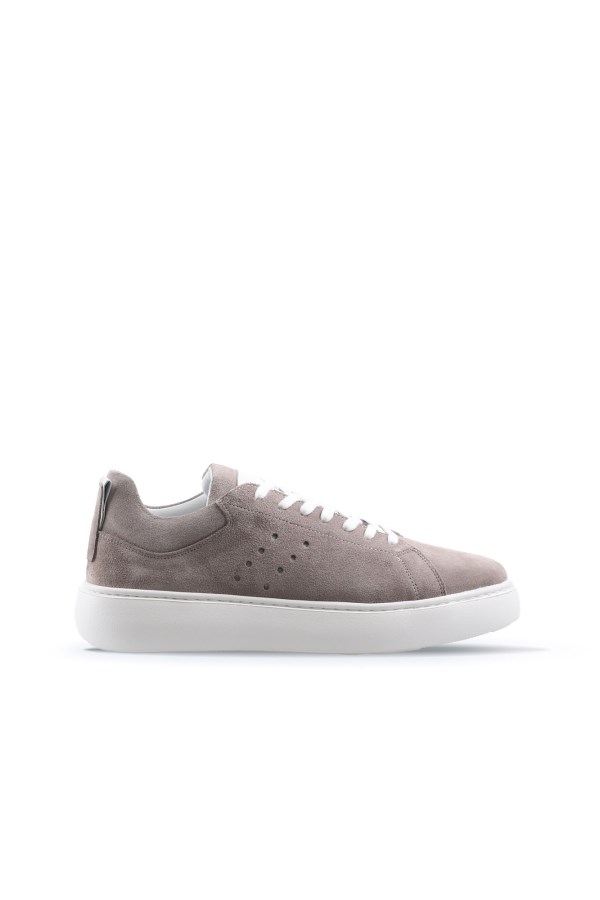 LIGHT GREY SUEDE SNEAKERS MEN