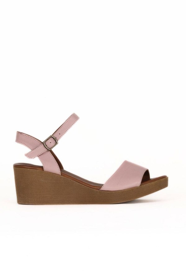 NEWSKIN - POWDER WEDGE HEEL SANDALS WOMEN
